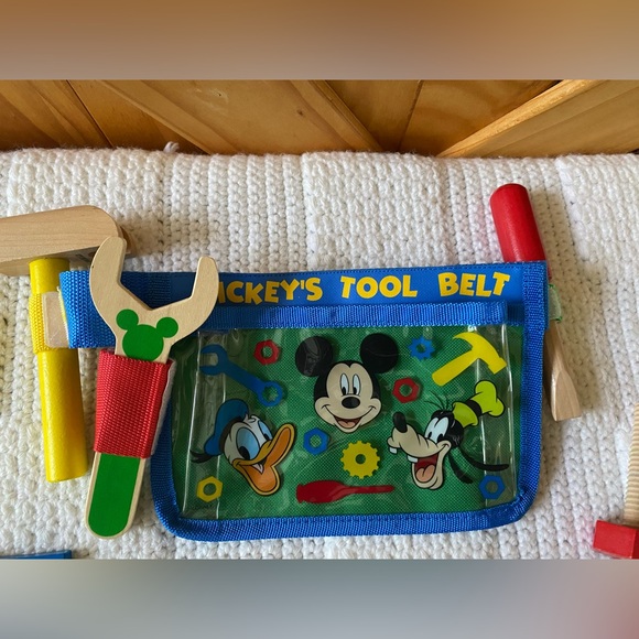 Melissa & Doug Wooden Mickey Mouse Tool Belt Kit - Picture 7 of 8